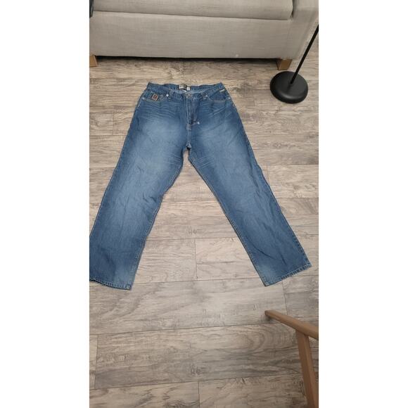 Enyce Jeans Men's 40x32 Baggy Wide Leg Y2K Hip Hop Streetwear Denim Blue Vintage - Picture 1 of 6